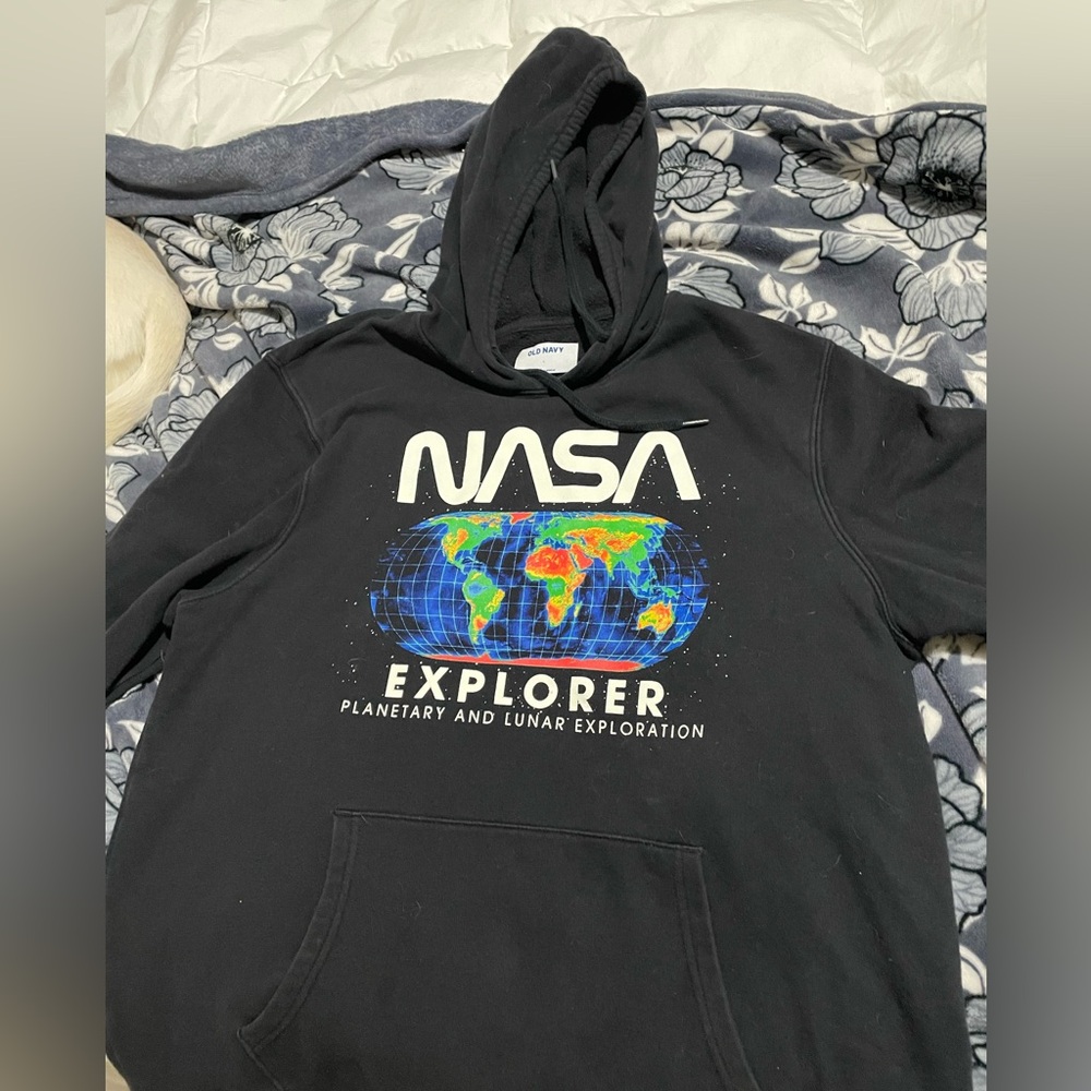 Old Navy-Men’s Nasa Black Hoodie L